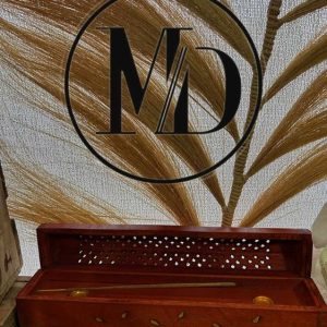 Porte encens Vigne en bois de manguier