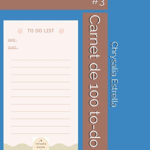 Carnet de 100 to-do lists: #3