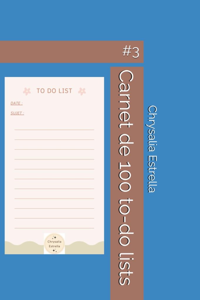 Carnet de 100 to-do lists: #3