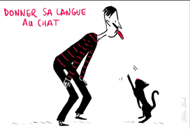 « Donner sa langue au chat »