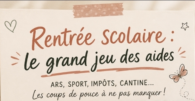 Rentrée scolaire : le grand jeu des aides